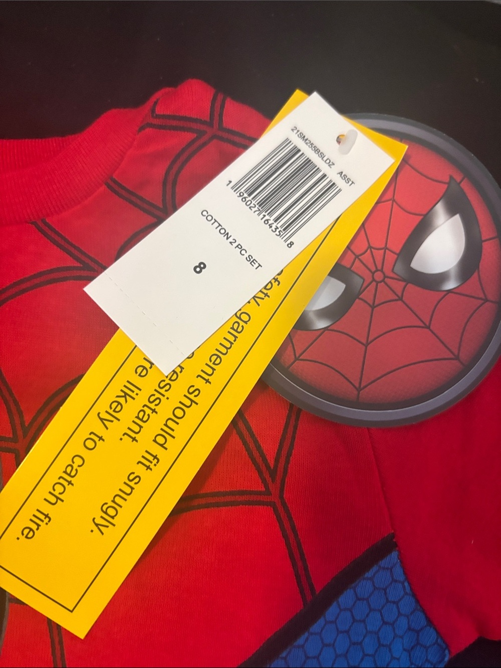 Marvel Spider-Man Red and Blue Kids Pajama Costume - Picture 3 of 7